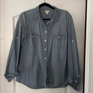 Jean J. Crew button up shirt